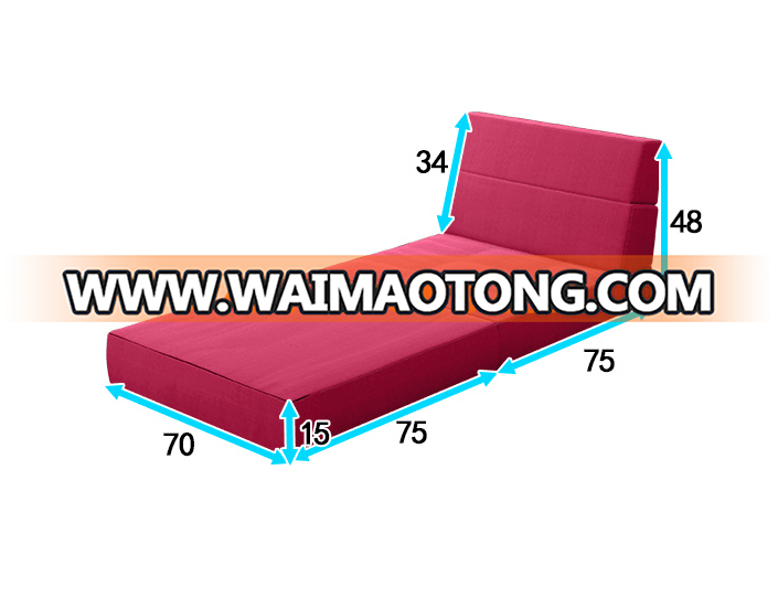 Tri-Fold Foam Folding Mattress and Sofa Bed For Guests